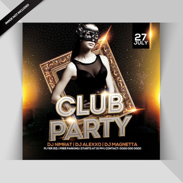 Club party flyer