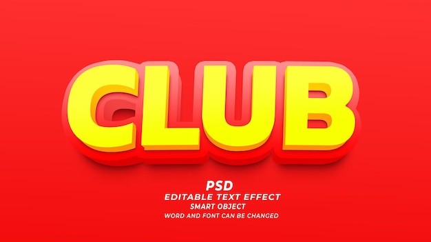 Effetto di testo modificabile psd dairy club