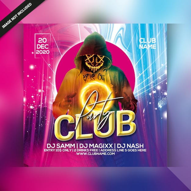 Clubfeest flyer