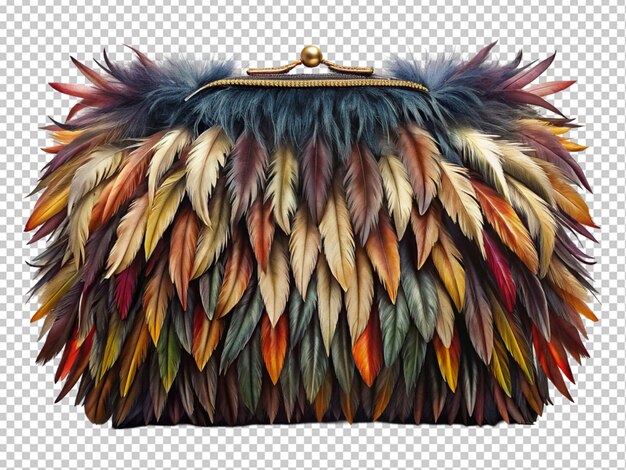 PSD clutch made with feathers