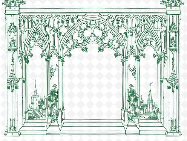 Cnc frame design outline art per il formato png svg vettoriale perfetto per progetti decorativi e creativi