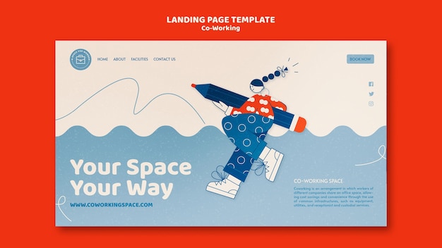 コワーキングランディングページテンプレート