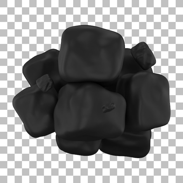 Coal 3d illustration