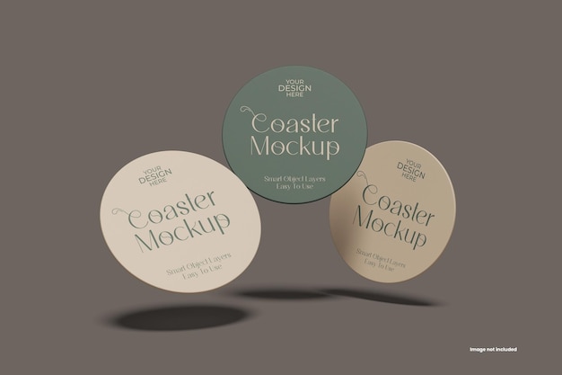 PSD coaster mockup