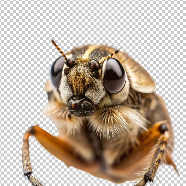 PSD cockroach carcass closeup on isolated background