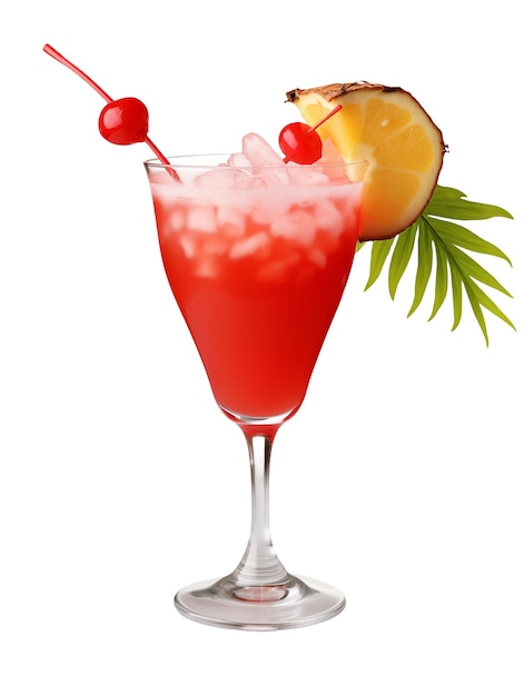 PSD cocktail isolated on transparent background clipping path included