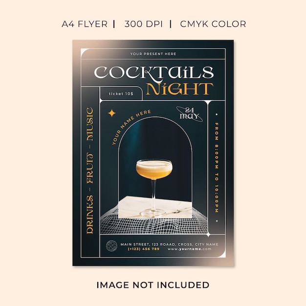 Cocktail Night Party Flyer