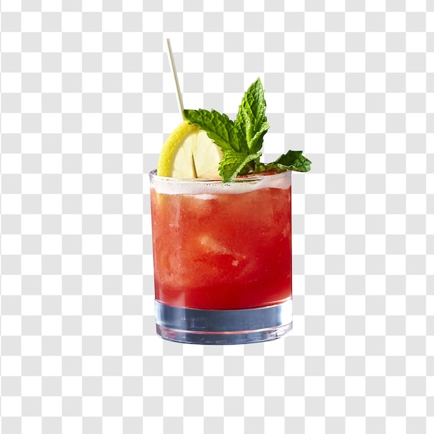 cocktail with mint and lime