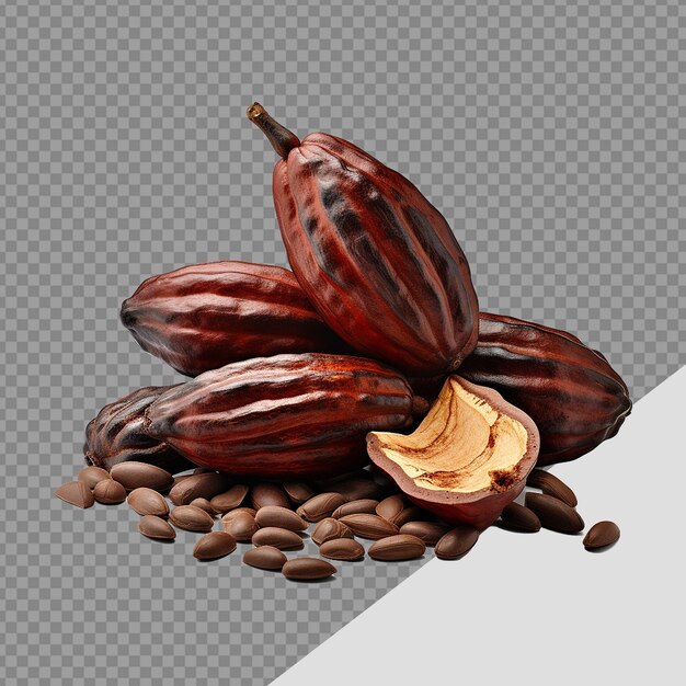 PSD cacao isolato su sfondo trasparente png