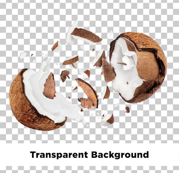 coconut crush with transparent background