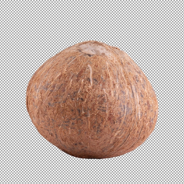 PSD coconut isolated on alpha background