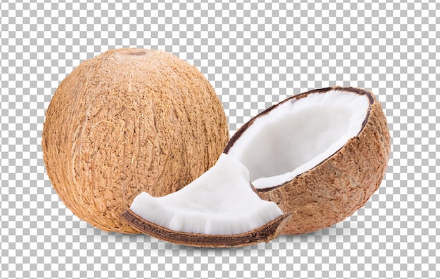 PSD coconut isolated on alpha layer