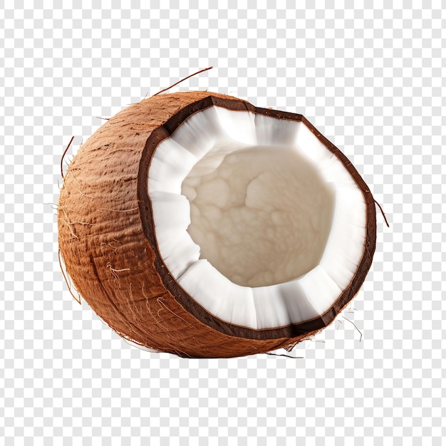 Coconut isolated on transparent background