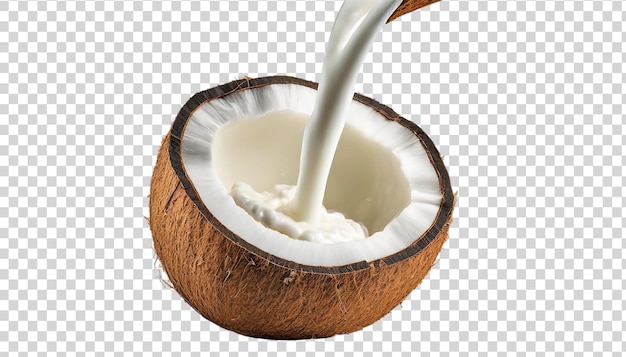 PSD coconut isolated on transparent background