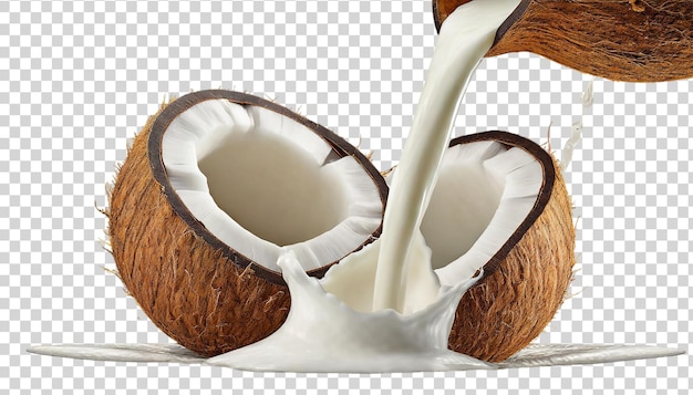 Coconut isolated on transparent background