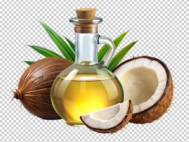 PSD bottiglia di olio di cocco