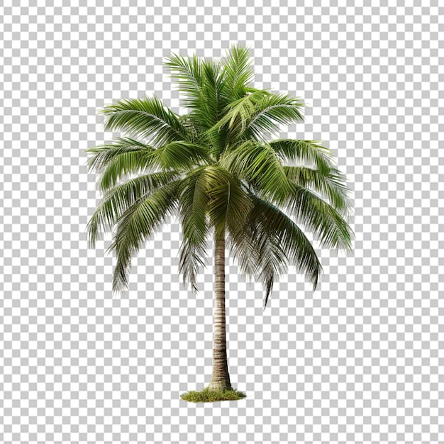 PSD coconut palm in 3d rendering