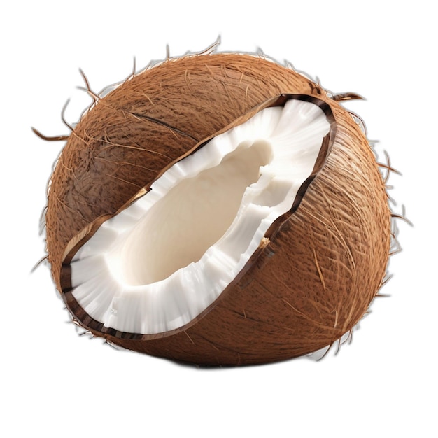 PSD coconut psd on a white background