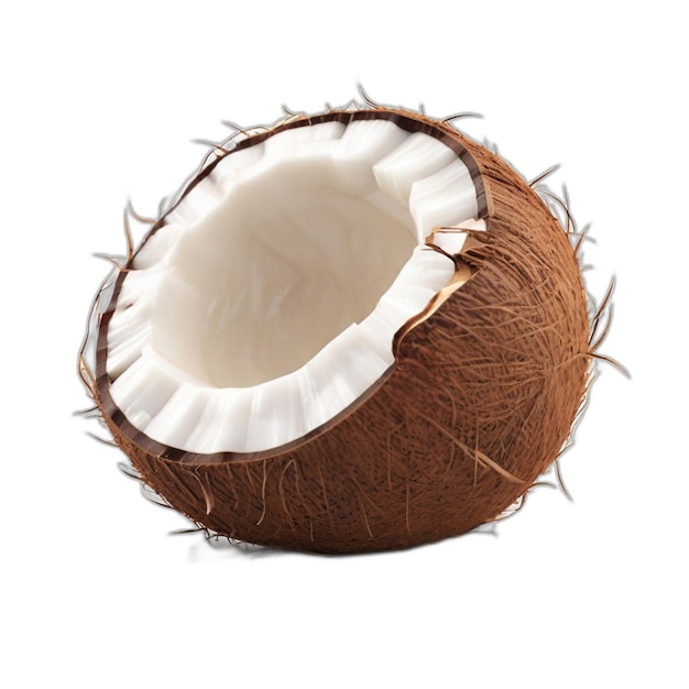 Coconut psd on a white background