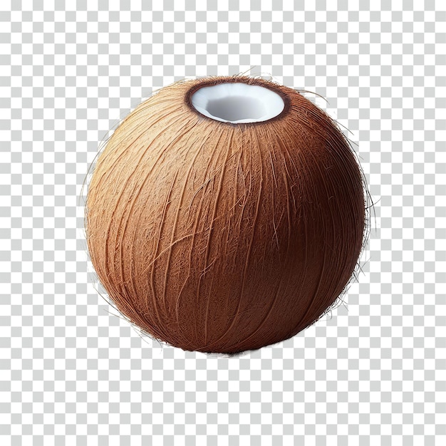 Coconut in transparent background