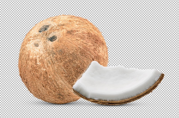 Coconuts isolated