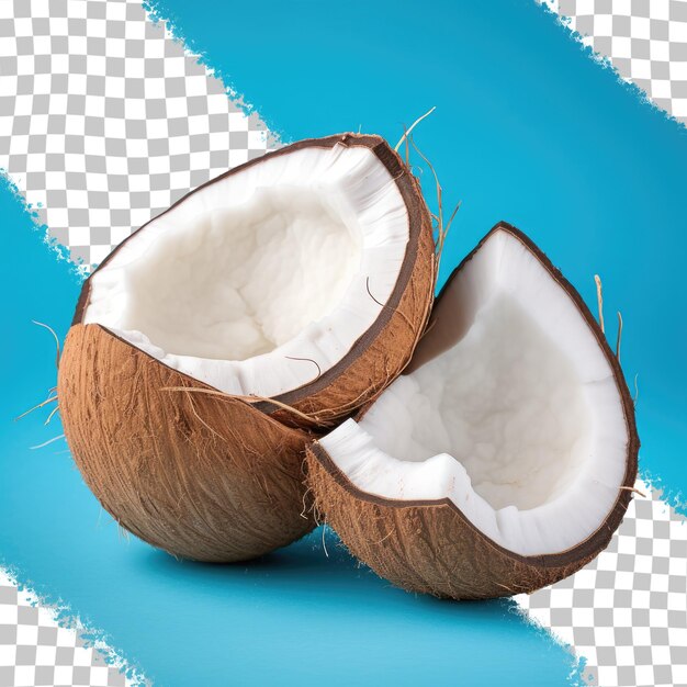 Coconuts on transparent background