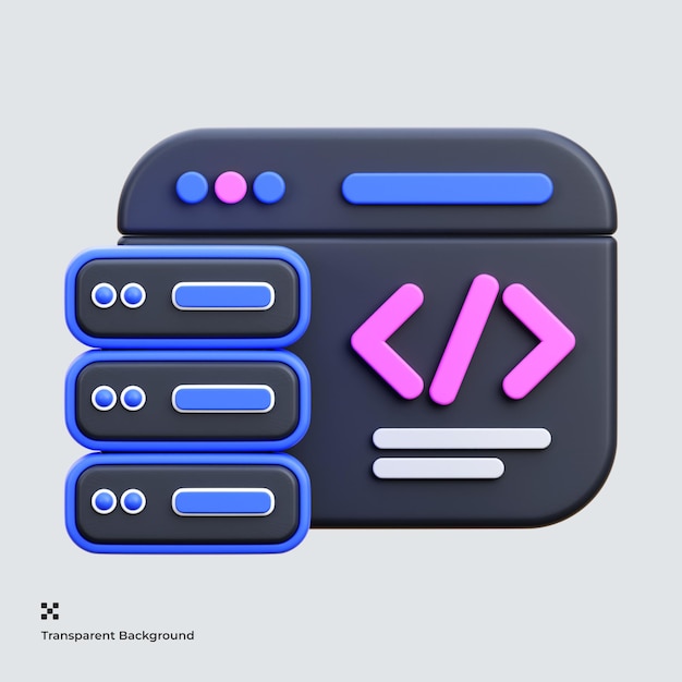 PSD code 3d icon