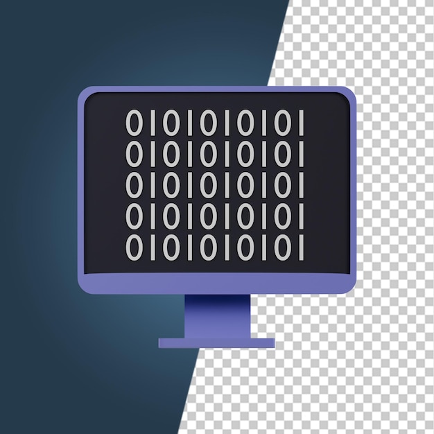 Coding and Programming 3D Icons Render Clipart