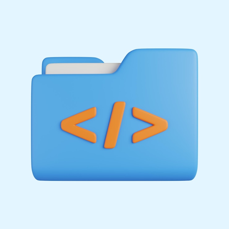 PSD coding folder 3d icon