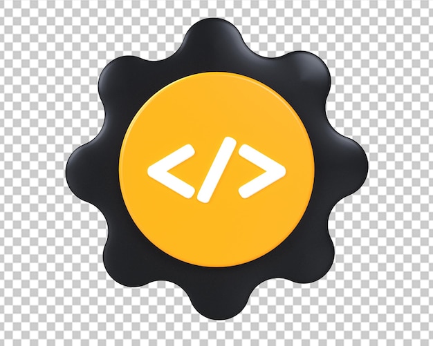 PSD コーディング web 言語アイコン 3 d レンダリング