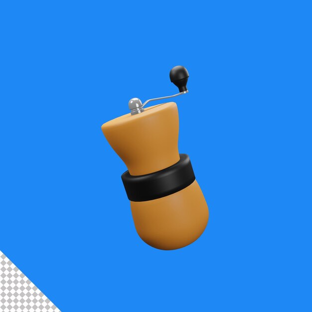 PSD coffe grinder 3d icon