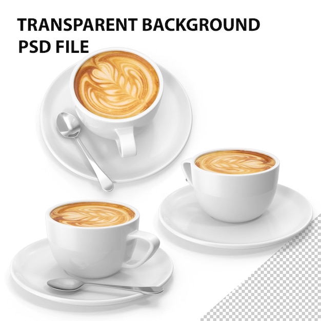 PSD coffee art png