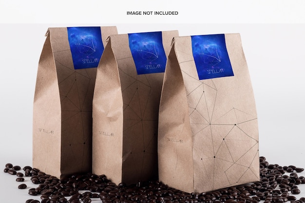 PSD coffee bag mockup