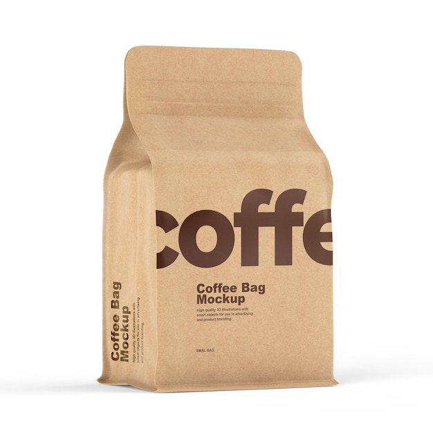 Coffee bag mockup