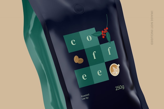 Coffee bag mockup