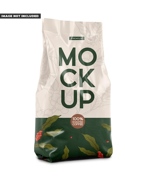 PSD coffee bag mockup