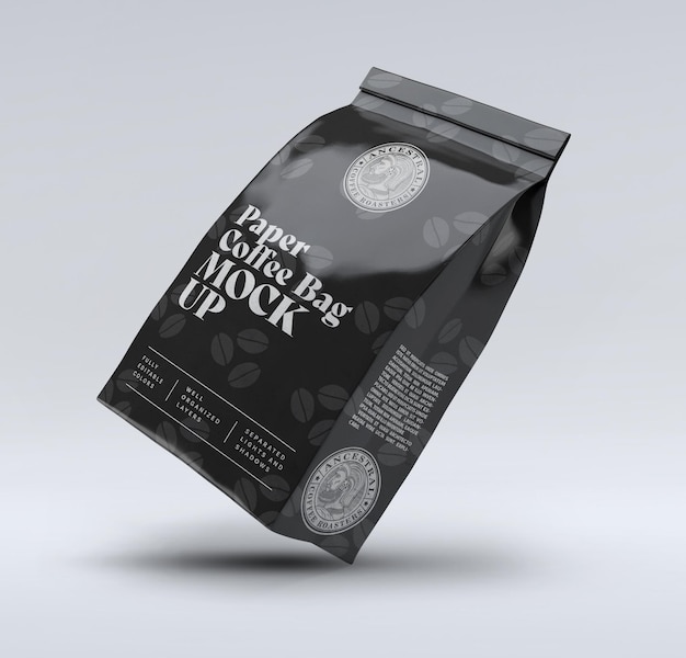 Coffee bag mockup