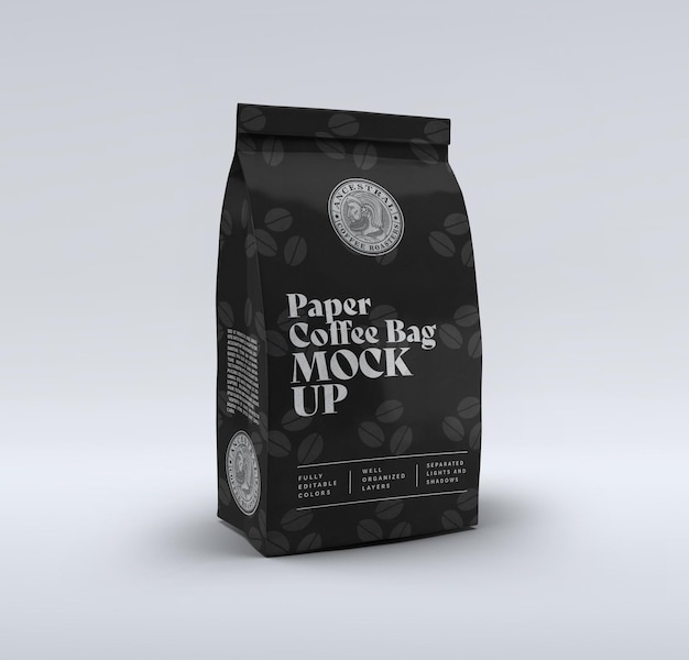 Coffee bag mockup