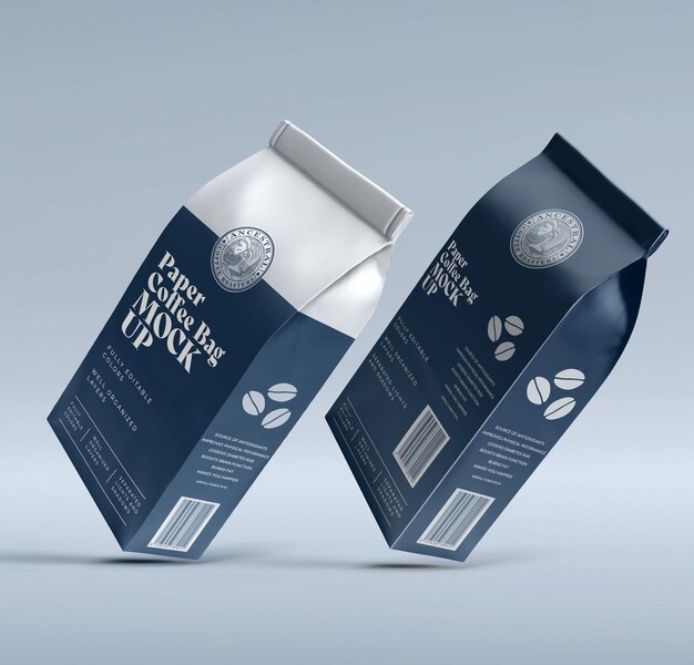 Coffee bag mockup