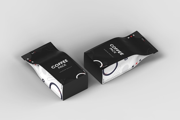 コーヒーバッグパケットモックアップ