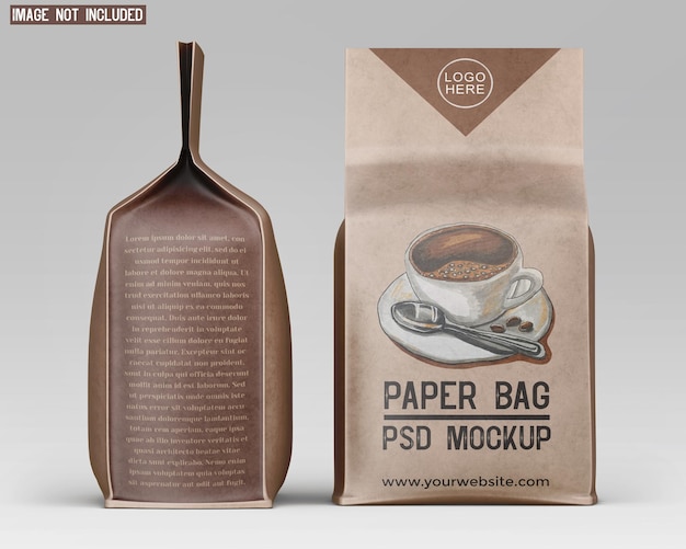 coffee bag psd mockup