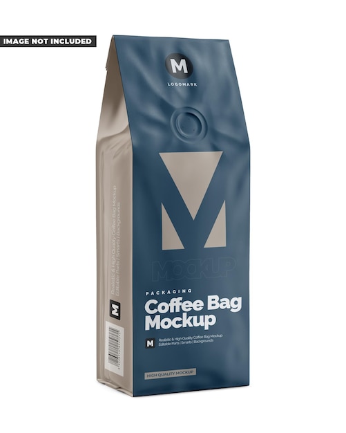 Coffee Bag with valve Mockup