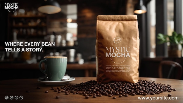 Coffee banner and mockup