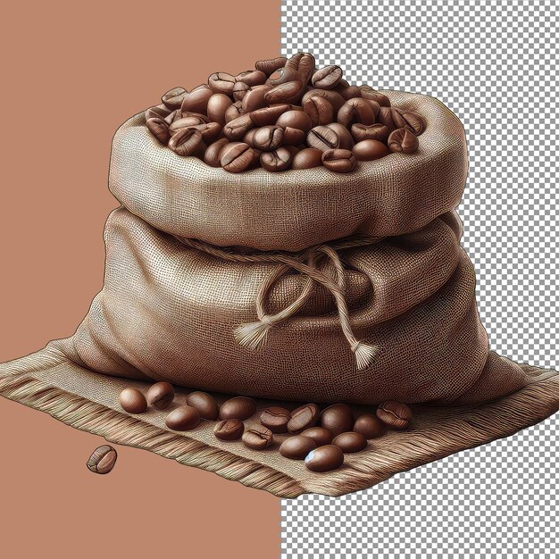 PSD coffee bean abundance png