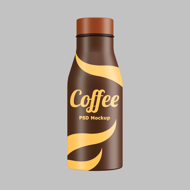 Coffee bottle mockup