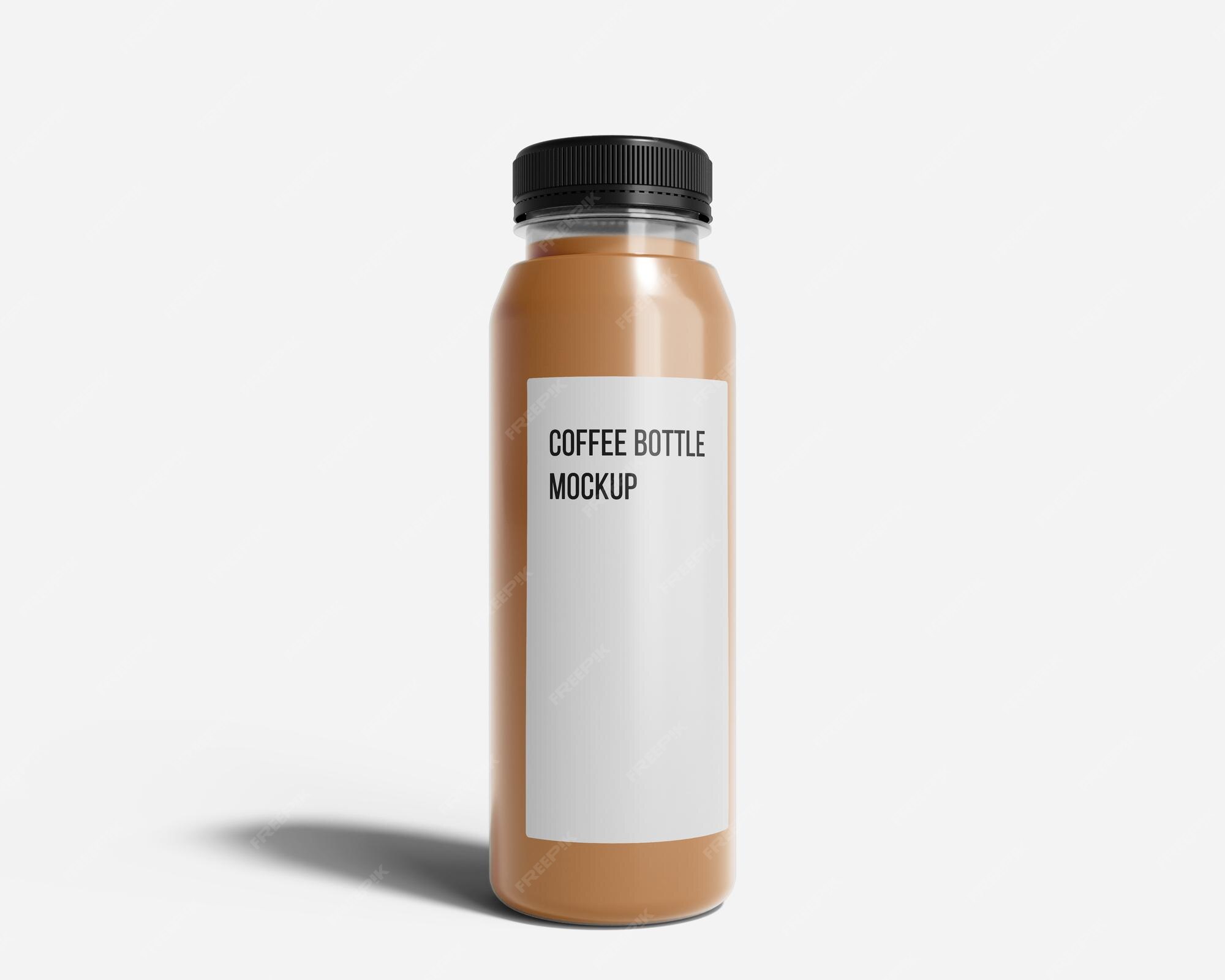 Premium PSD | Coffee bottle mockup