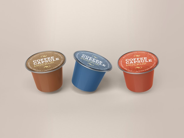 PSD coffee capsule mockup