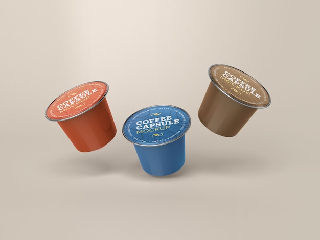 Coffee capsule mockup