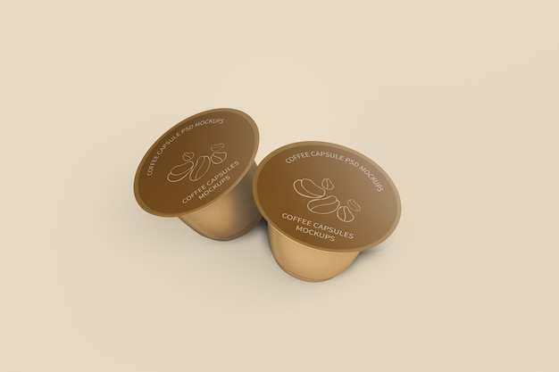 PSD coffee capsule mockup