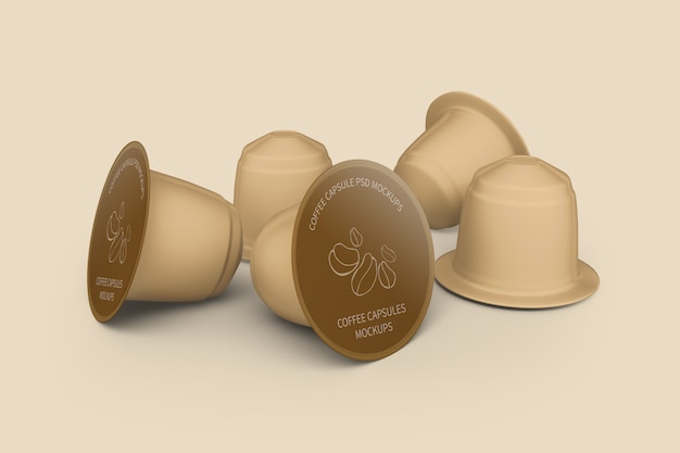 PSD coffee capsule mockup